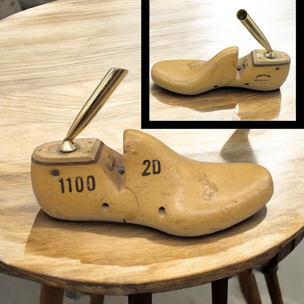 Wooden Shoe Pen Holder Vintage Shoe Form Kremtler Bros United Last Co USA Decor